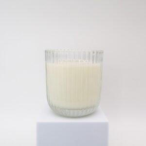 PGC-7003 vertical stripes glass scented candle