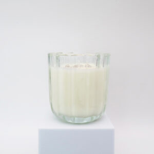 PGC-7004 thickened striped glass jar scented candle