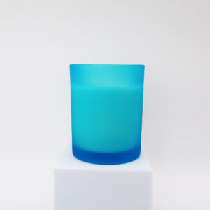 PGC-7005BABY BLUE frosted glass scented candles