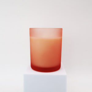 PGC-7005PINK frosted glass scented candle