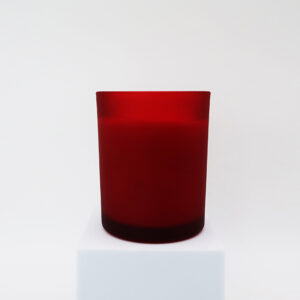 PGC-7005RED frosted glass scented candle